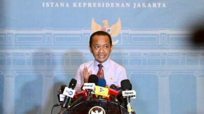 Menteri Energi dan Sumber Daya Mineral (ESDM) Bahlil Lahadalia di Istana Merdeka, Jakarta, pada Kamis (11/06/2026).