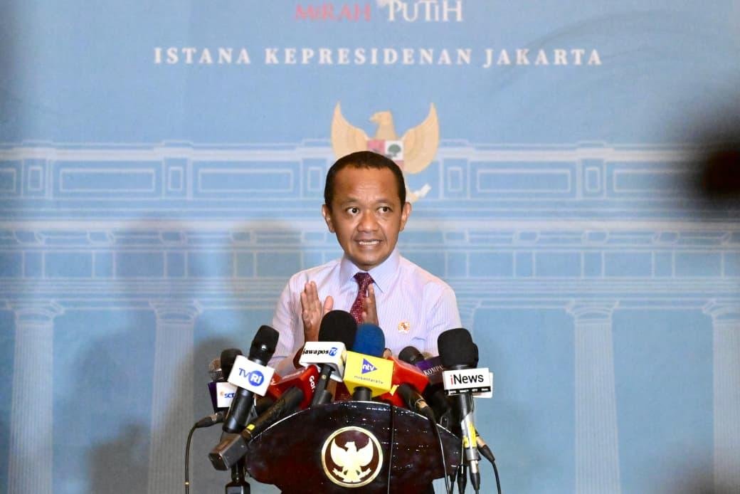 Menteri Energi dan Sumber Daya Mineral (ESDM) Bahlil Lahadalia di Istana Merdeka, Jakarta, pada Kamis (11/06/2026).