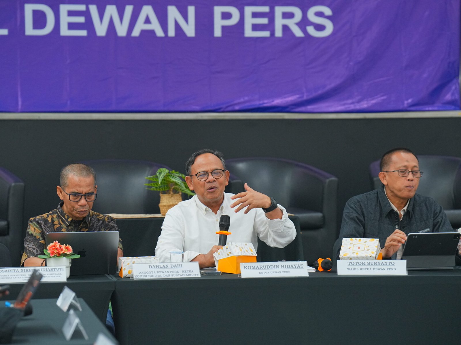 Dewan Pers menghimpun masukan terkait usulan pengaturan karya jurnalistik dalam Rancangan Undang-Undang (RUU) Hak Cipta, melalui forum dengar pendapat dengan berbagai konstituen pers di Hall Dewan Pers, Kamis 11 Juni 2026.