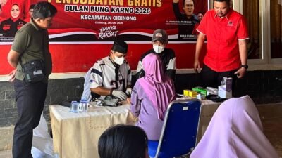 PDIP Gelar Pengobatan Gratis Sambut Bulan Bung Karno di Cibinong