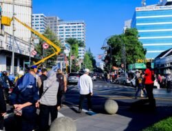 Pemkot Bandung Percantik Simpang Lima Jelang Festival Asia Afrika