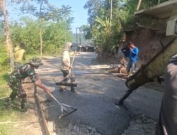 Satgas TMMD Cianjur Kebut Betonisasi Jalan dan Rutilahu di Cibinong