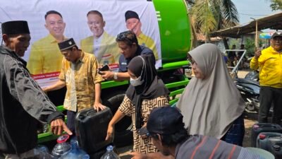 Aksi Nyata Legislator Golkar Cianjur H. Irwan, Pasok Air Bersih untuk Warga Terdampak Kemarau di 3 Desa Kecamatan Cibeber