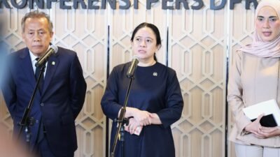 Ketua DPR RI, Puan Maharani usai memimpin Rapat Paripurna DPR di Kompleks Parlemen, Senayan, Jakarta, Kamis 2 Juli 2026.