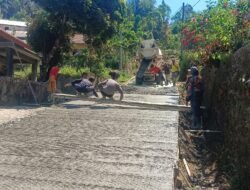 Progres Betonisasi Jalan TMMD Ke-129 Cianjur Tembus 55,96 Persen
