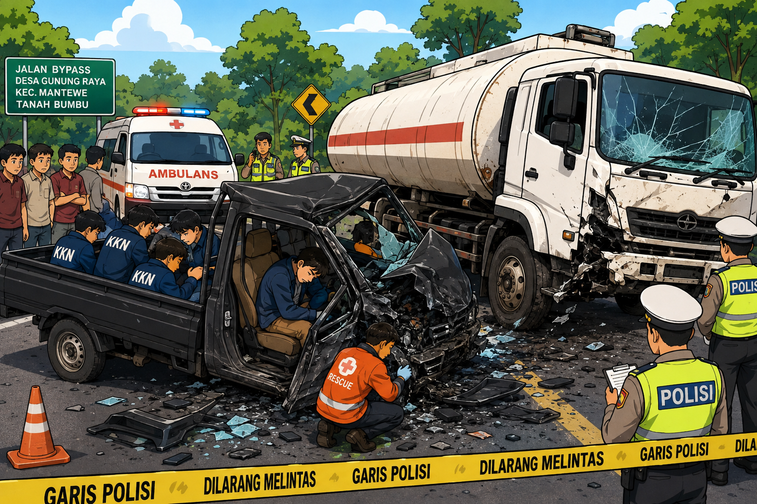 Kegiatan KKN Berujung Duka, Tujuh Orang Meninggal dalam Kecelakaan di Tanah Bumbu