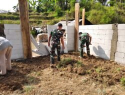 Betonisasi Rampung, TMMD Ke-129 Cianjur Lanjutkan Pembangunan Rutilahu dan MCK