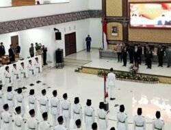 Bupati Wahyu Kukuhkan 50 Paskibraka Kabupaten Cianjur Tahun 2026