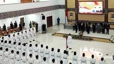 Bupati Wahyu Kukuhkan 50 Paskibraka Kabupaten Cianjur Tahun 2026