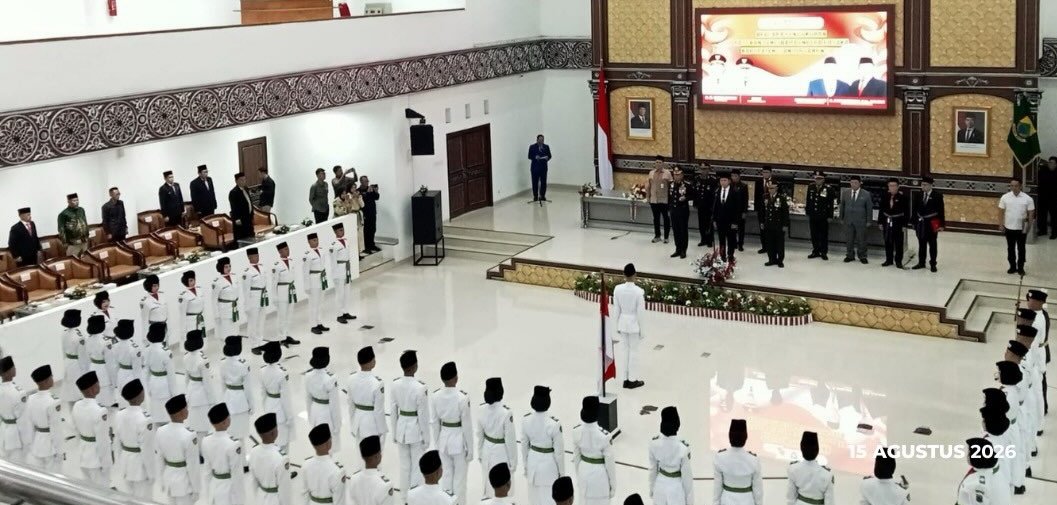 Bupati Wahyu Kukuhkan 50 Paskibraka Kabupaten Cianjur Tahun 2026