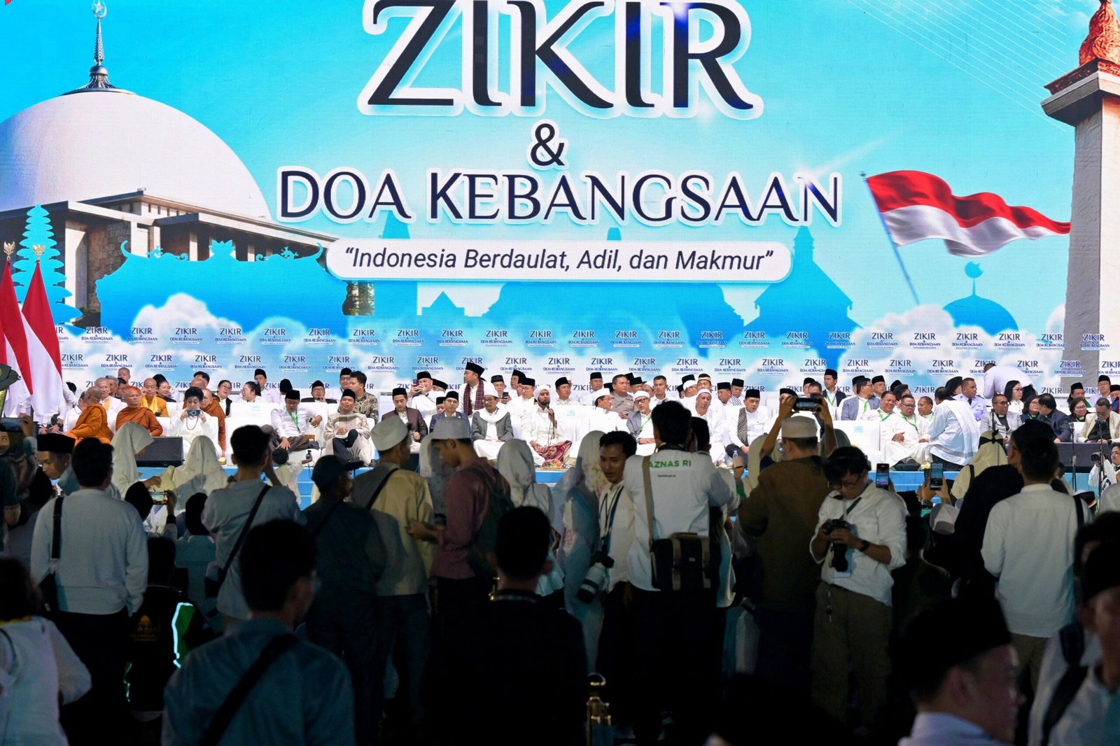 Dari Monas, Doa Lintas Agama Perkuat Semangat Persatuan Jelang HUT Ke-81 Kemerdekaan RI