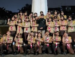 Pramuka MAN 2 Kota Sukabumi Hadiri Apel Kehormatan dan Renungan Suci HUT ke-81 RI