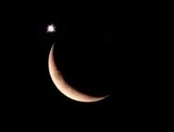 Fenomena Bulan dan Venus Hiasi Langit Indonesia, Mirip Logo Bulan Bintang