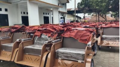 Bantuan Presiden Datang, 120 Unit Becak Listrik Siap Dibagikan di Cianjur