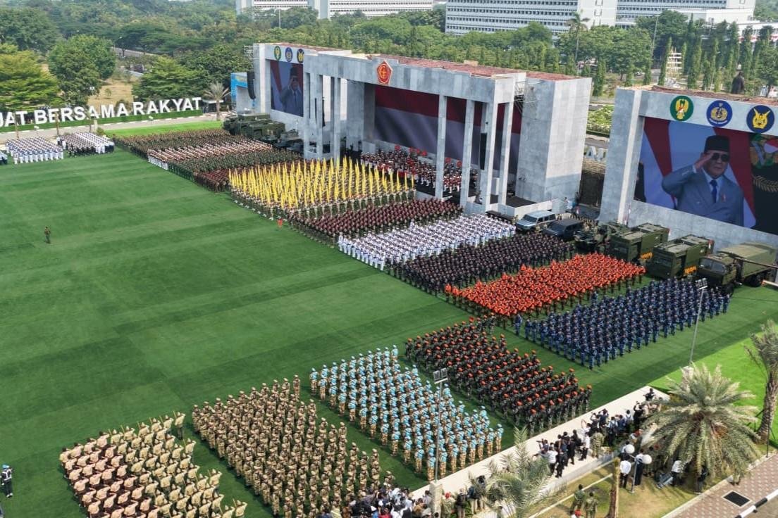 HUT ke-81 TNI, Prabowo Resmikan 204 Satuan Baru dari Tiga Matra
