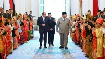 Gelar Jamuan Santap Siang Kenegaraan, Presiden Prabowo Tegaskan Kedekatan Historis Indonesia–Mesir