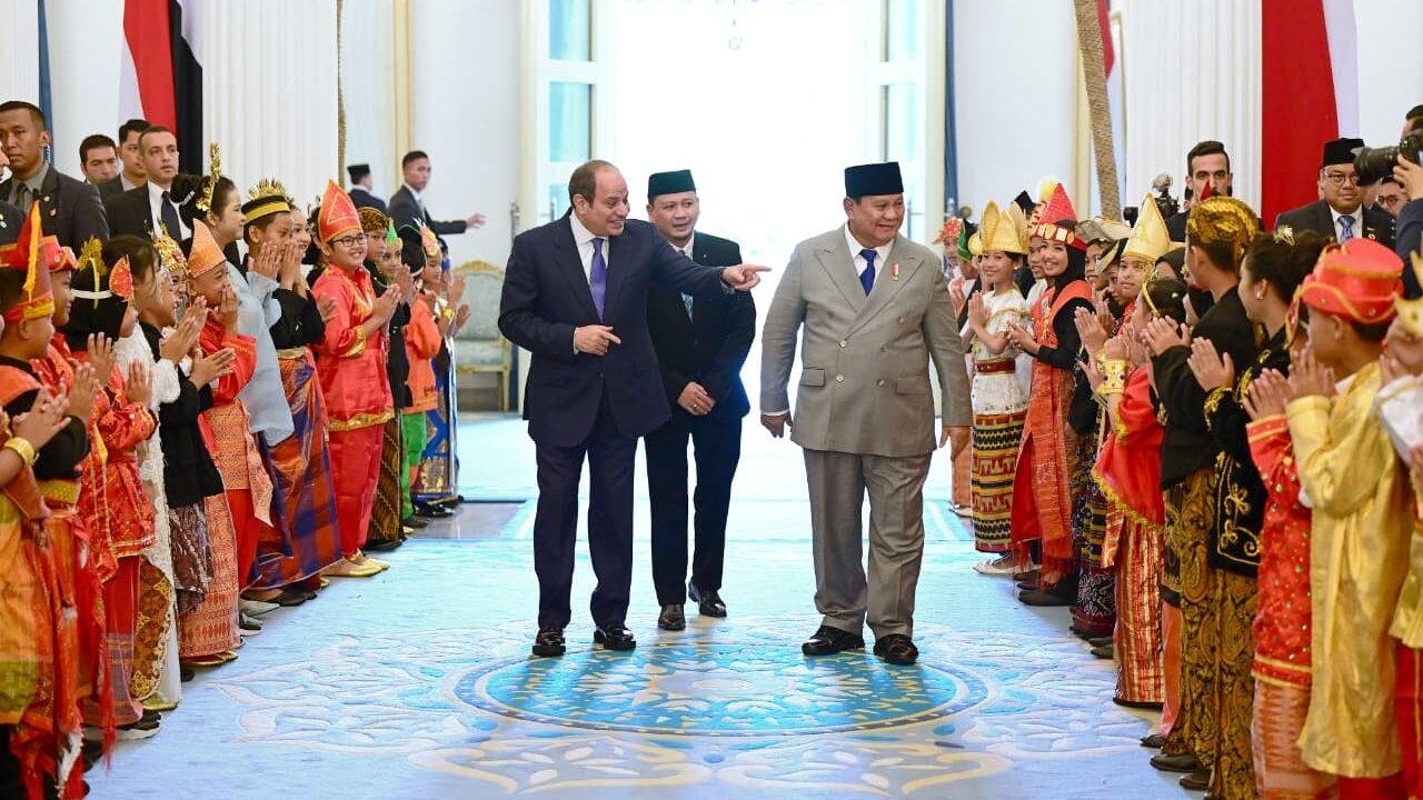 Gelar Jamuan Santap Siang Kenegaraan, Presiden Prabowo Tegaskan Kedekatan Historis Indonesia–Mesir