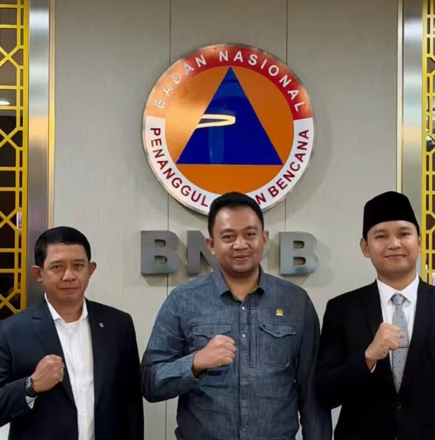 Kawal Aspirasi Warga, Isfhan Taufik Munggaran-Bupati Cianjur Temui Kepala BNPB Percepat Rehabilitasi dan Relokasi 4.097 Rumah