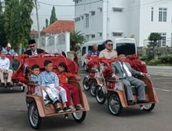 Ganjar Ramadhan Apresiasi Bantuan 120 Unit Becak Listrik dari Presiden di Cianjur