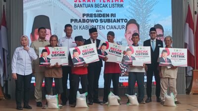 120 Unit Becak Listrik Gratis dari Presiden Prabowo Dibagikan di Cianjur, YGSN: Tolong Dipelihara, Jangan Dijual atau Digadaikan!
