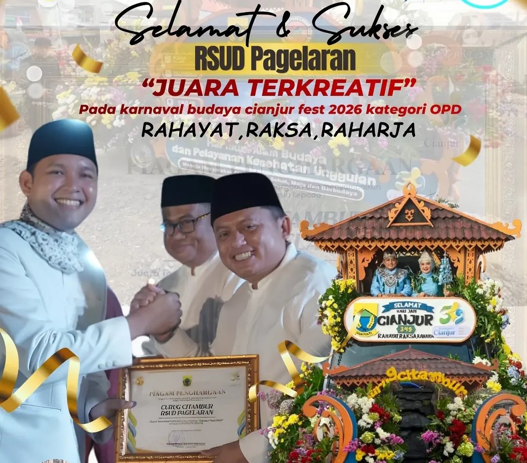 Padukan Seni Budaya dan Inovasi Medis, RSUD Pagelaran Sabet Juara Terkreatif di Cianjur Fest 2026